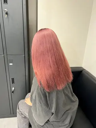 セミロング モテかわ暖色ヘア♥️ miu♥️のヘアスタイル