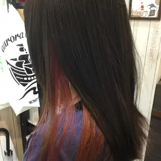 ロング カラー embrace エンブレイスのヘアスタイル