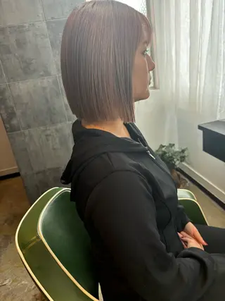 ショート カラー ヘアアレンジ 広島/ボブ/レイヤー 🌿‬wakabaのヘアスタイル