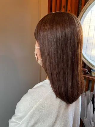 セミロング 堀出 芽衣/垢抜け/美髪のヘアスタイル