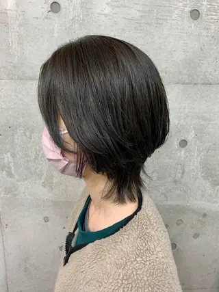 ショート カラー クセを最大限に活かす メンズパーマ奈良大祐のヘアスタイル