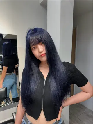 ロング カラー 🐈‍⬛🌙中野 紗知🌙🐈‍⬛のヘアスタイル