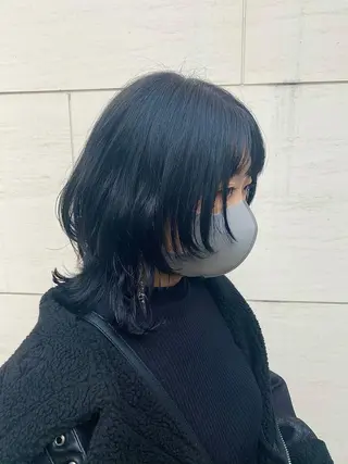 ミディアム 丸山 史香のヘアスタイル