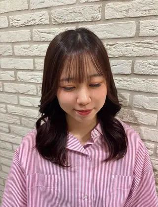 セミロング ヘアアレンジ 愛されヘア🎀 hinanoのヘアスタイル
