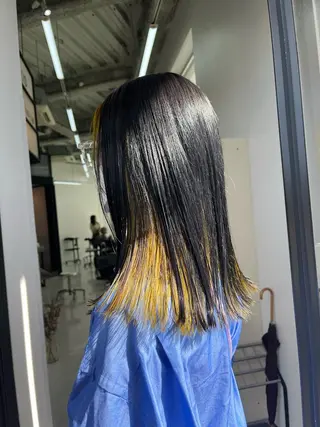 ミディアム カラー タカノ ノゾミのヘアスタイル