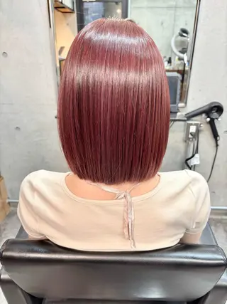 ショート カラー パーマ ショートボブ髪質改善 縮毛矯正上手い山道潤のヘアスタイル
