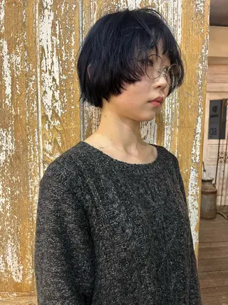 ショート カラー ハイトーン/顔まわり レイヤー/YUKAのヘアスタイル