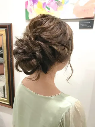 ミディアム ヘアアレンジ エクステ（レミー毛） NINEのヘアスタイル