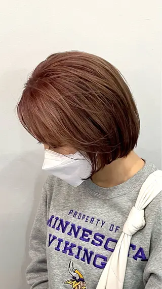 ショート カラー ヘアアレンジ 💐大人可愛く Kroda💐のヘアスタイル