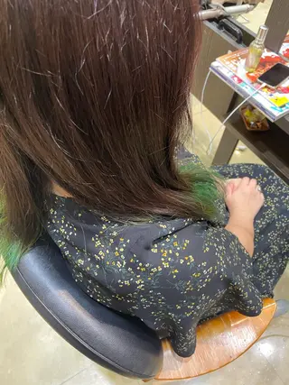 セミロング 石沢 知康のヘアスタイル