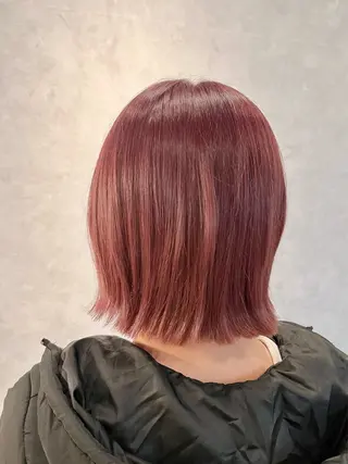 ミディアム カラー 梅原 あやりのヘアスタイル