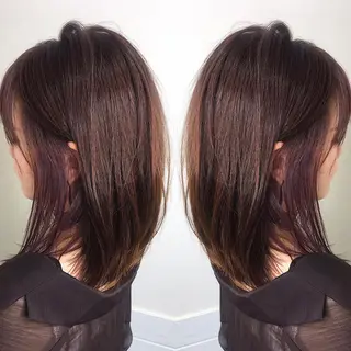 ミディアム カラー 柴田 祐輔のヘアスタイル