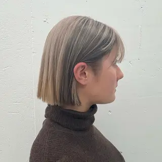 ショート カラー ❣️星野のあ❣️ 優しいダブルブリーチのヘアスタイル