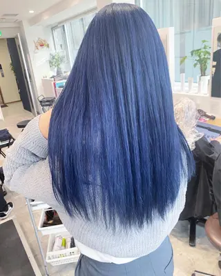 ロング カラー JIL BLAN 京都所属・RU RIのヘアスタイル