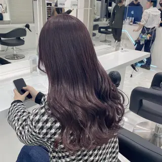 ロング カラー ヘアアレンジ ケアブリーチ/ラベン ダー/sora🪻のヘアスタイル