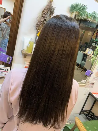 ロング カラー 長瀬 遥姫のヘアスタイル