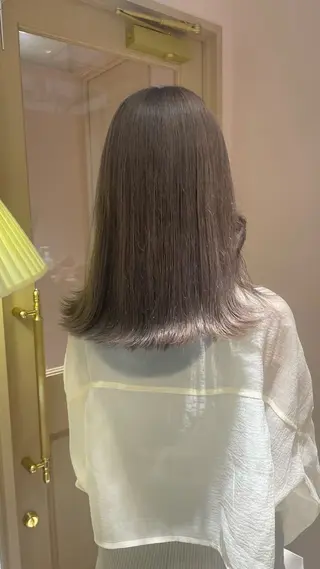 ミディアム マホ/日吉/髪質改善 /レイヤー/ガーリーのヘアスタイル