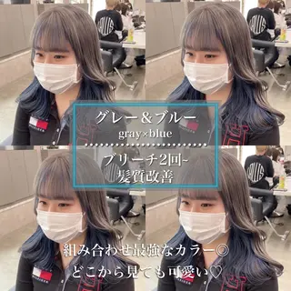 ロング カラー *モデル募集🤍横浜 透明感カラー🫧のヘアスタイル