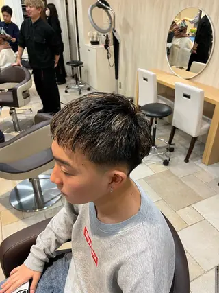 カラー パーマ メンズ 大人透明感艶カラー 寺田稜のヘアスタイル