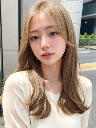 ロング 浦野 龍太のヘアスタイル