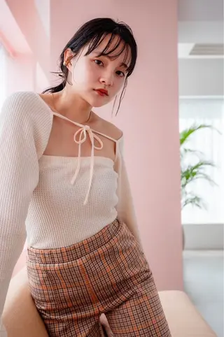 ミディアム カラー 透明感カラーと映画 美容師/yujiのヘアスタイル