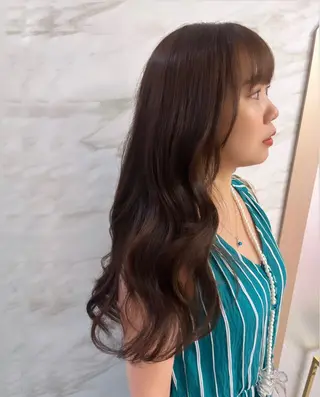 ロング 韓国🎀レイヤー/艶 髪/縮毛矯正/ユリナのヘアスタイル