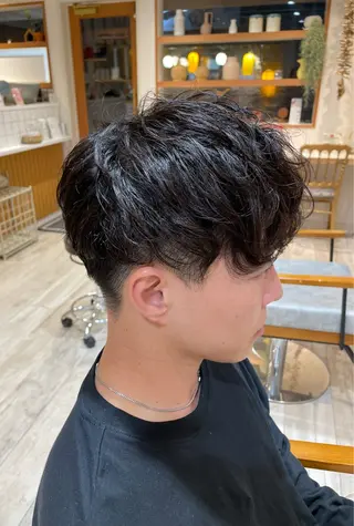 パーマ メンズ 暖色/ハイトーン 🎀mizukiのヘアスタイル