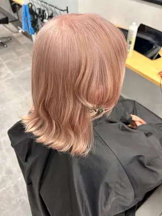 ミディアム エクステ/心斎橋/ ハイトーン/ミサキのヘアスタイル