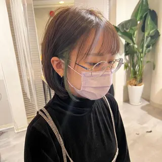 ショート カラー 髪質改善 Noe心斎橋店のヘアスタイル