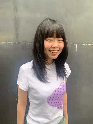 ロング THE./ブリーチ 透感カラー/髪質改善のヘアスタイル