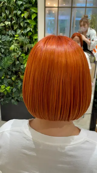 ミディアム カラー 原 萌香のヘアスタイル