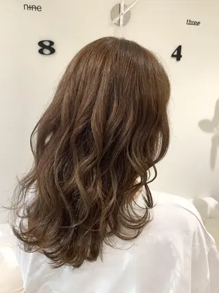 セミロング カラー ヘアアレンジ 松吉 純平のヘアスタイル