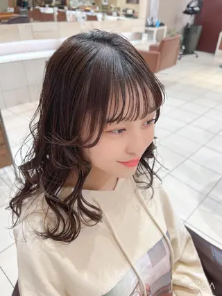 ミディアム 川崎レイヤーカット /江口真正のヘアスタイル