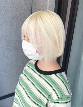 ミディアム ❄️💛エクステ ブリーチ❄️yukiのヘアスタイル