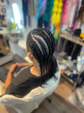 ミディアム ヘアアレンジ メンズ キッズ scamp所属・scamp⭐️ さくらのヘアスタイル