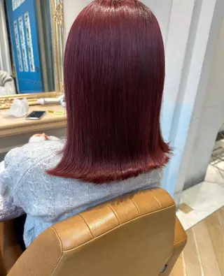 ミディアム 服部大地/ブリーチ 無しWカラー髪質改善のヘアスタイル