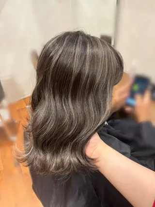 ミディアム カラー 透明感カラー ふうか　渋谷のヘアスタイル