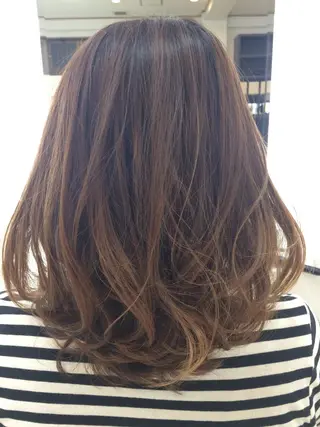 セミロング いけだ ゆうのヘアスタイル