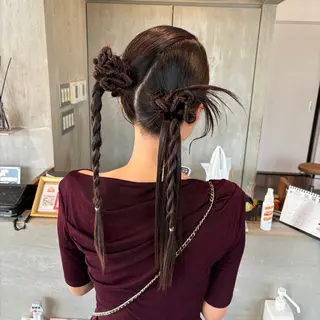 ロング 小木曽 里華のヘアスタイル