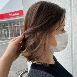 ミディアム カラー N-plants 楓のヘアスタイル