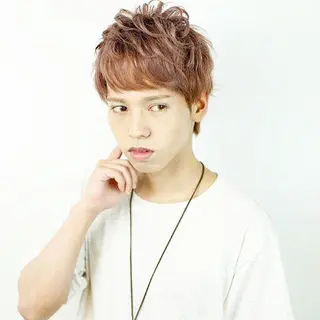 ショート カラー パーマ メンズ ノアヘアデザイン町田店所属・ショートヘア特化 mayaのヘアスタイル