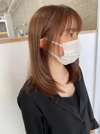 セミロング Merci メルシー 福岡、今泉のヘアスタイル