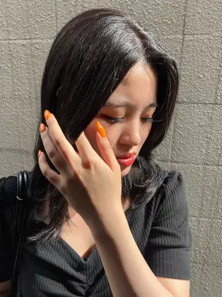 ミディアム カラー MIU 透明感のヘアスタイル