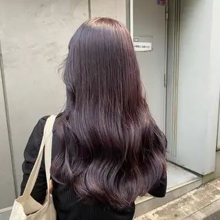 セミロング カラー ヘアアレンジ 透明感ラベンダー💗 SHOのヘアスタイル