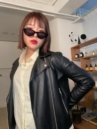 カラー YURiA レイヤー🫧暖色のヘアスタイル