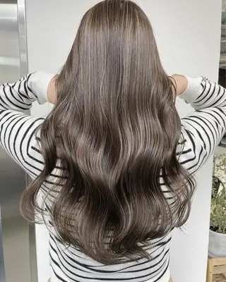 ロング カラー ☀️東京→岡崎☀️ ハイライト青山彪雅のヘアスタイル