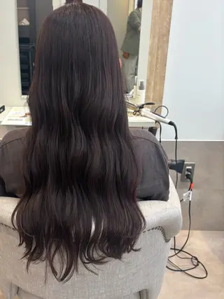 ロング カラー 池田 蘭のヘアスタイル