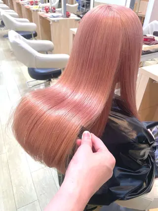 ロング カラー 河村 美桜のヘアスタイル