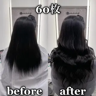 ロング KOSEI シールエクステのヘアスタイル