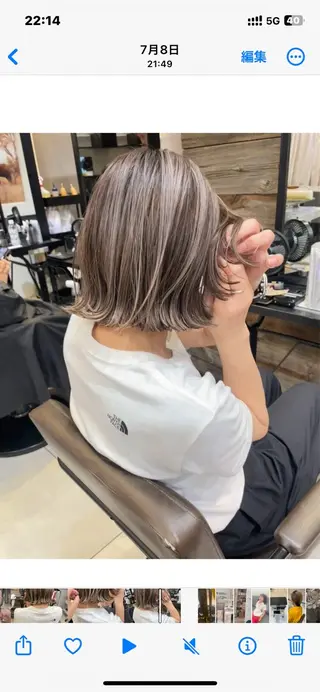 ミディアム カラー 外国人風ヘア スペシャリスト★高沼のヘアスタイル